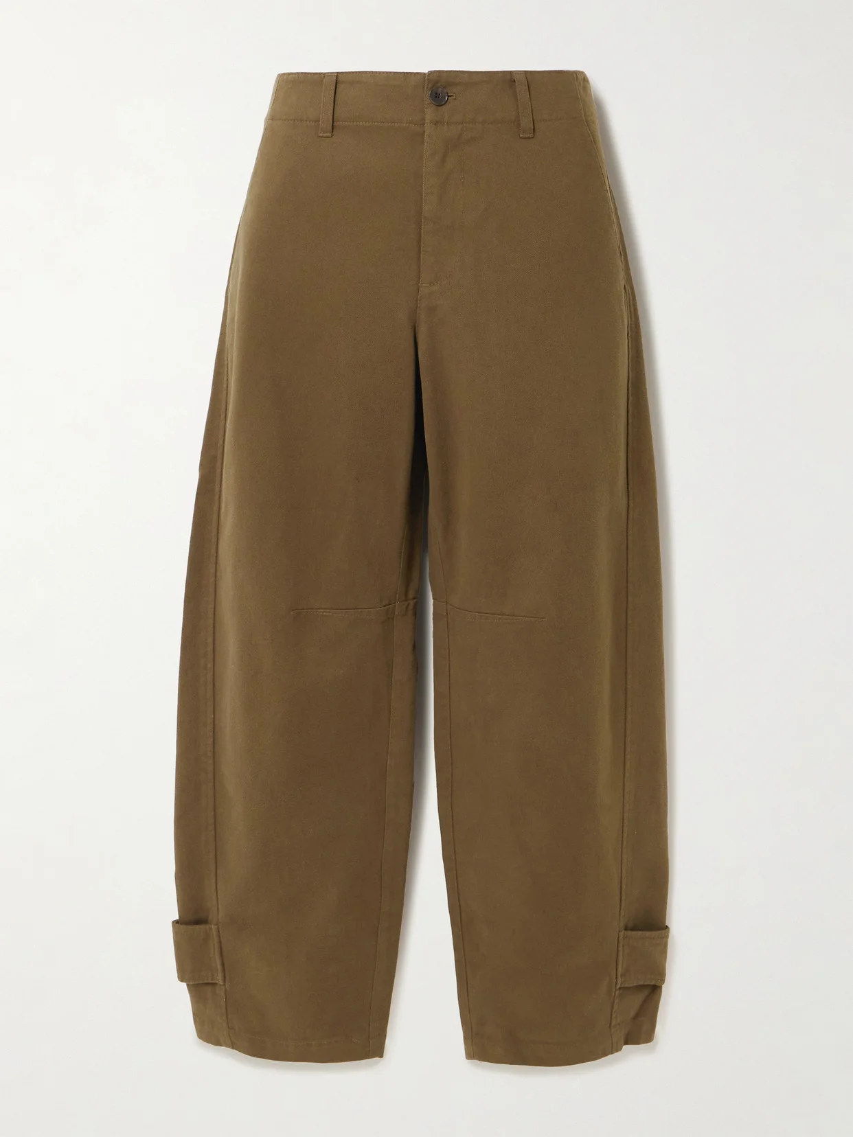 The Twisted Cotton-twill Tapered Pants - 1
