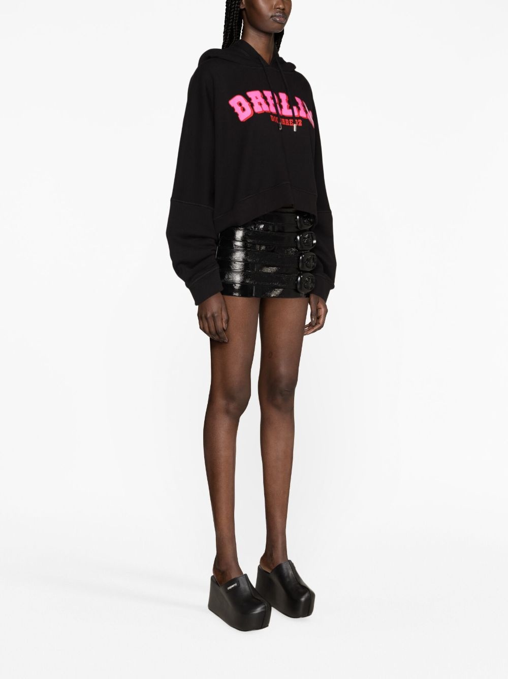 Darlin' logo-print cotton hodie - 4