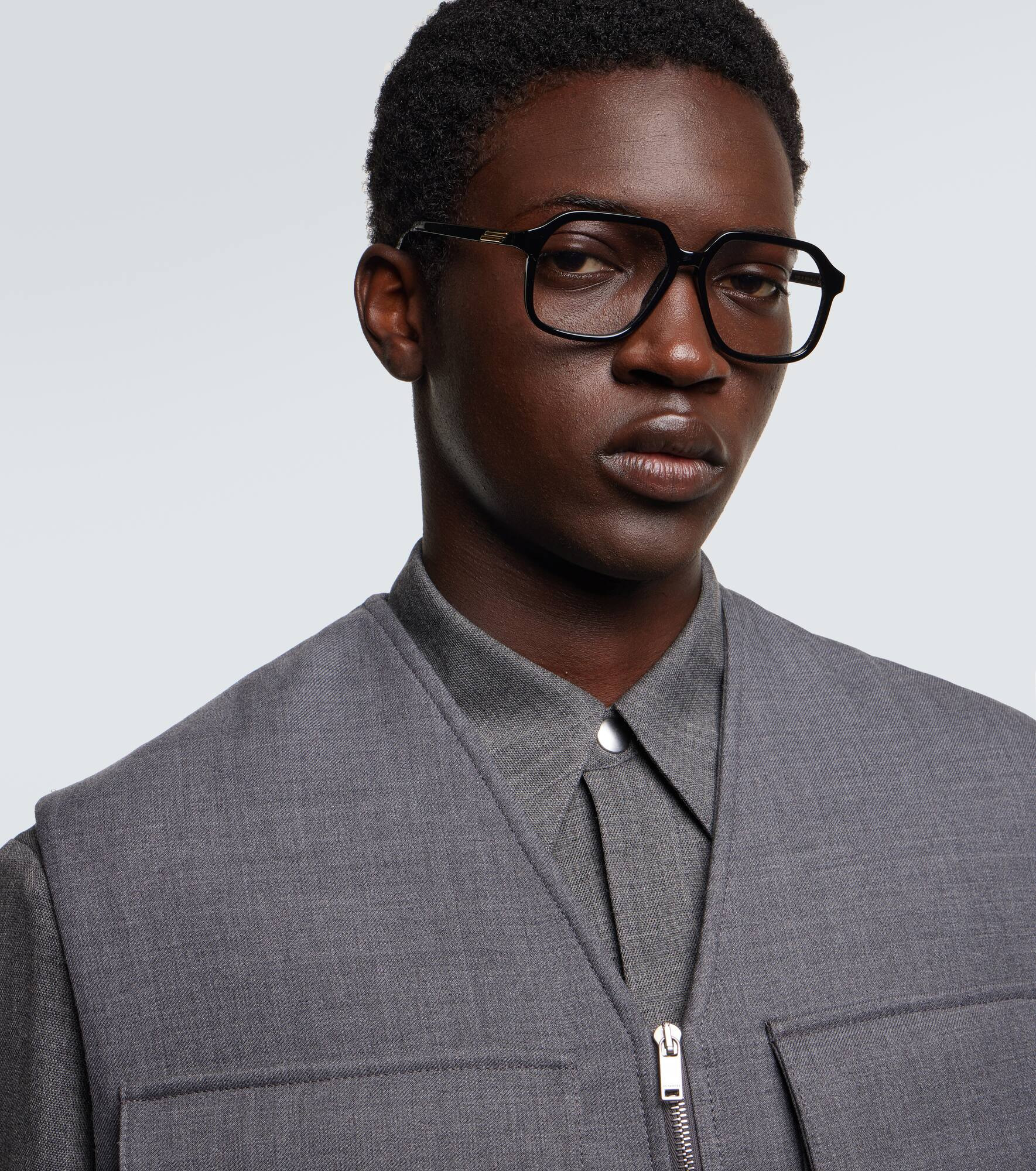 Oversized rectangular glasses - 3
