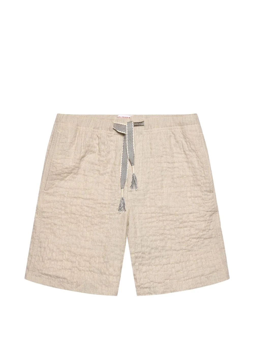textured drawstring shorts - 1