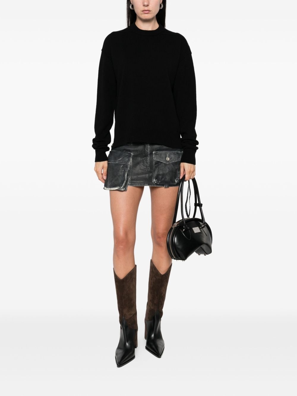 crew-neck wool jumper - 2