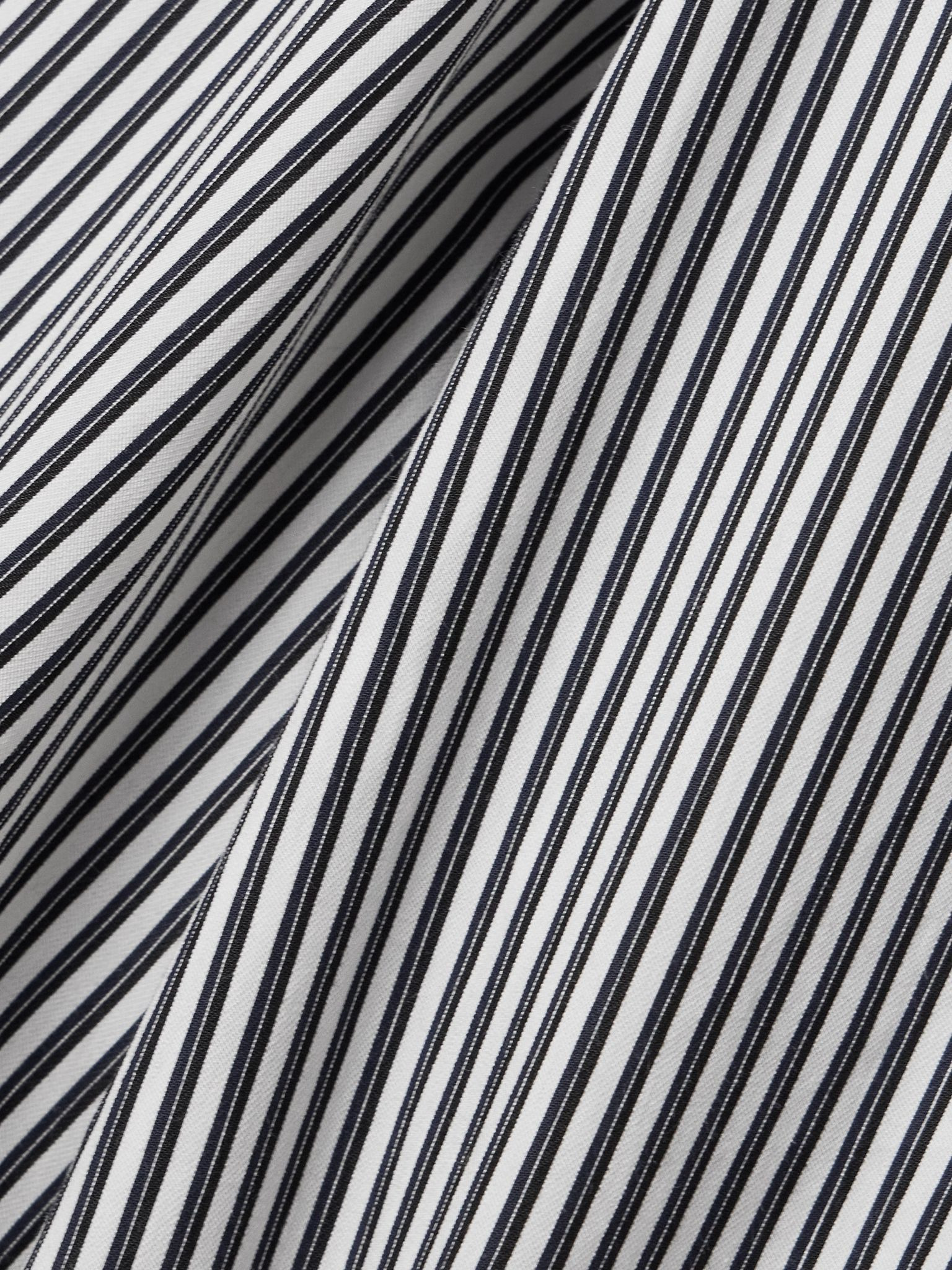 Aris striped crepe shirt Blue - 5