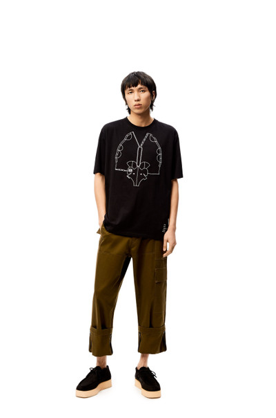 Loewe Elephant embroidered T-shirt in cotton outlook