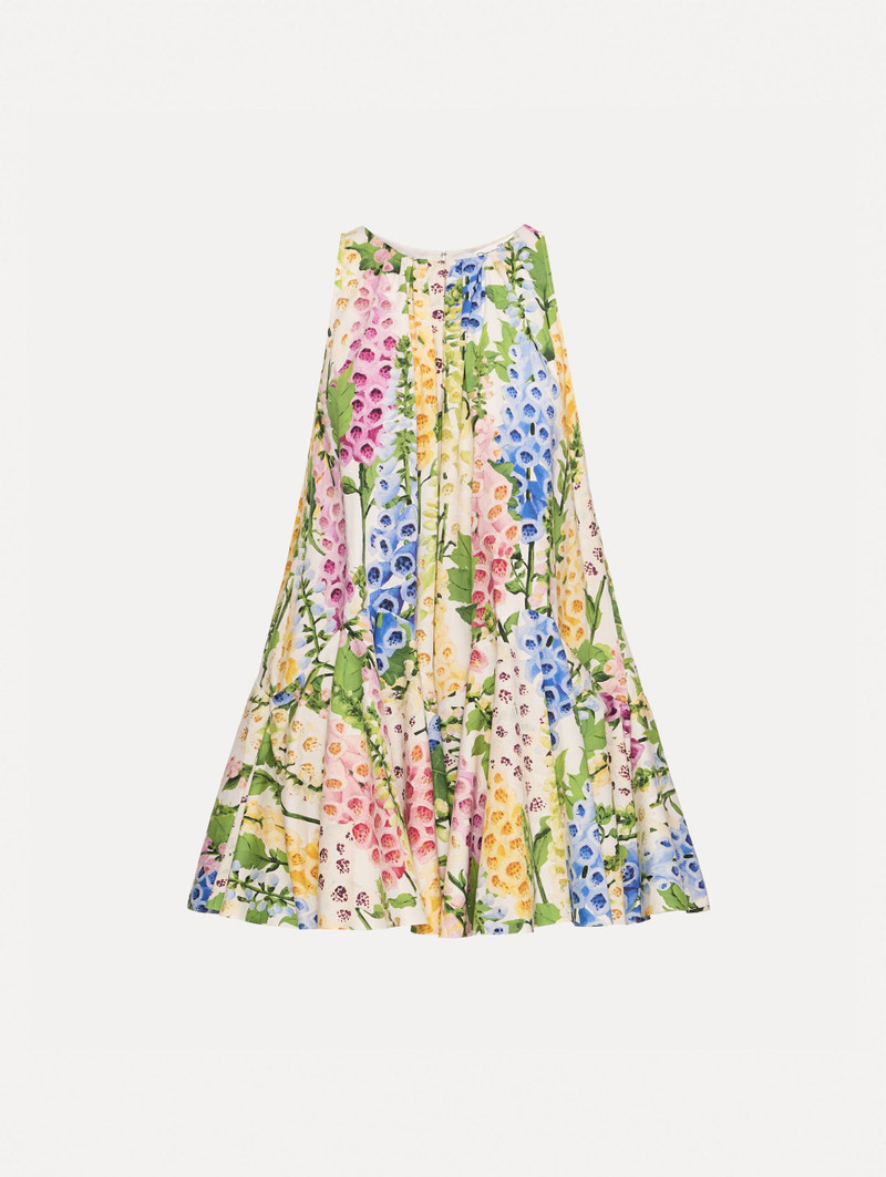 FOXGLOVE COTTON POPLIN TRAPEZE DRESS 1