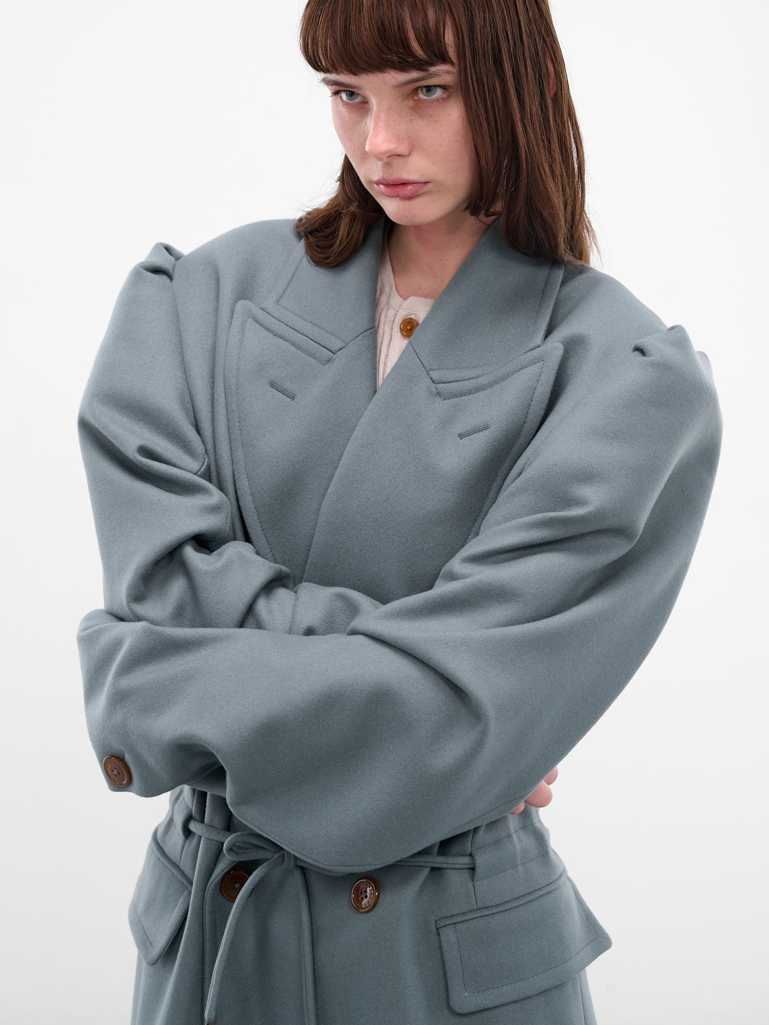 Gray DB Humphrey Long Coat - 4
