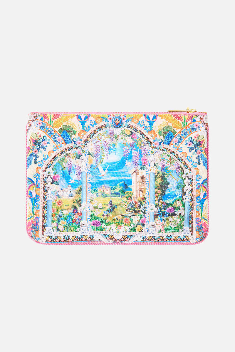 CAMILLA SMALL CANVAS CLUTCH outlook