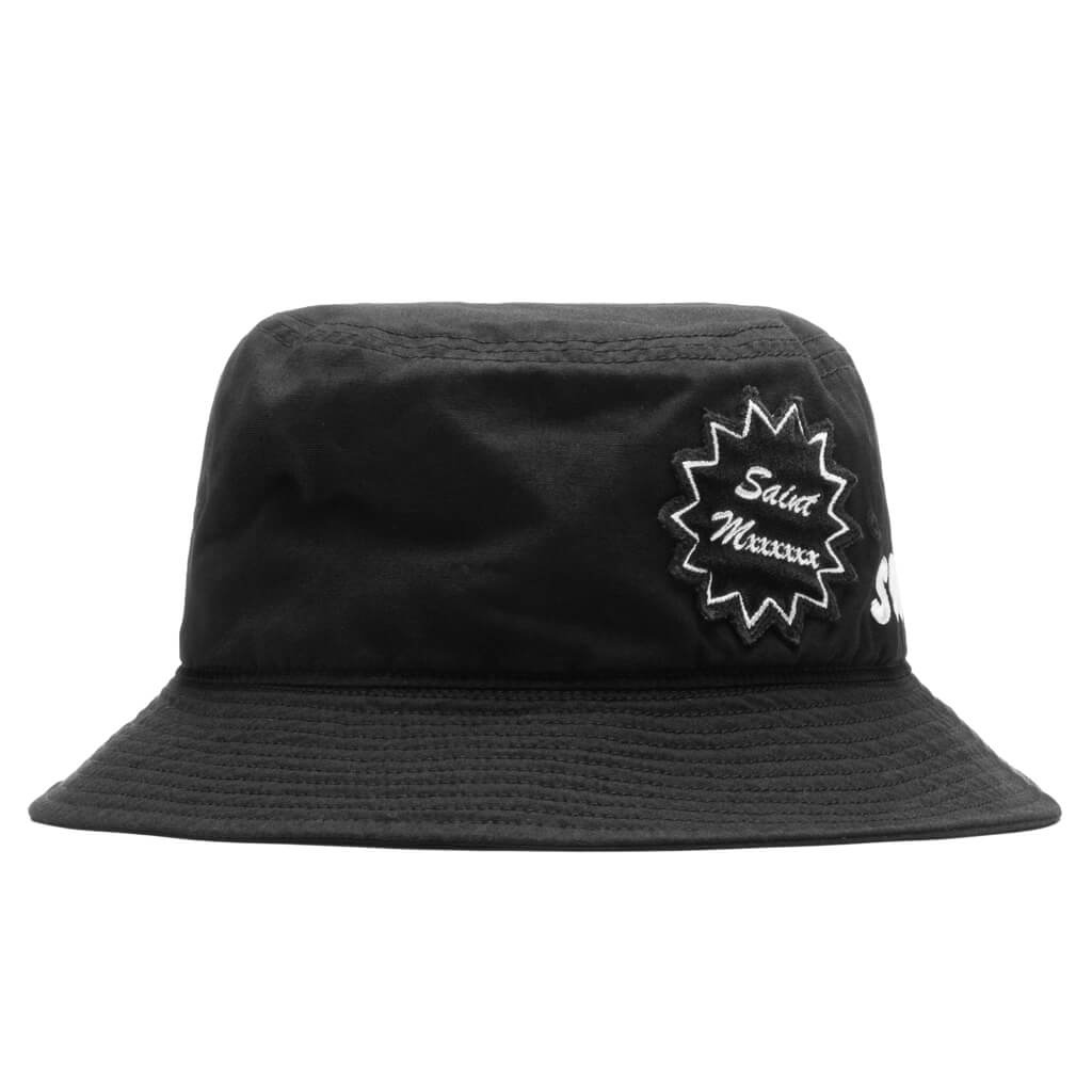 帽子 SAINT Mxxxxxx bucket hat black SAINT M×××××× SAINT BUCKET HAT - BLACK | feature | REVERSIBLE