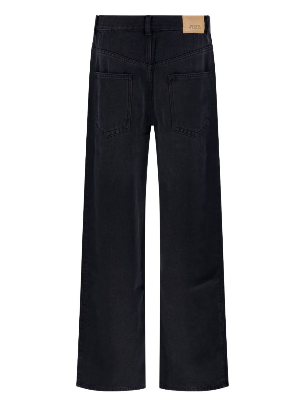 pleated faded jeans - 2