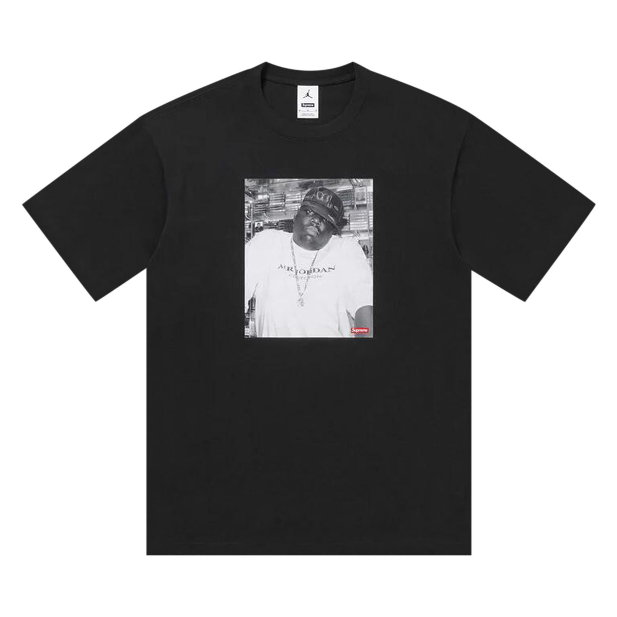 Supreme x Jordan Biggie Short-Sleeve Top 'Black' - 1