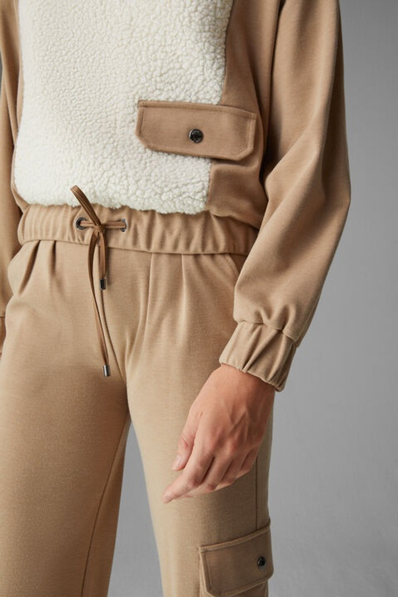 Tamina half-zippered sweater in Beige/Off-white 7