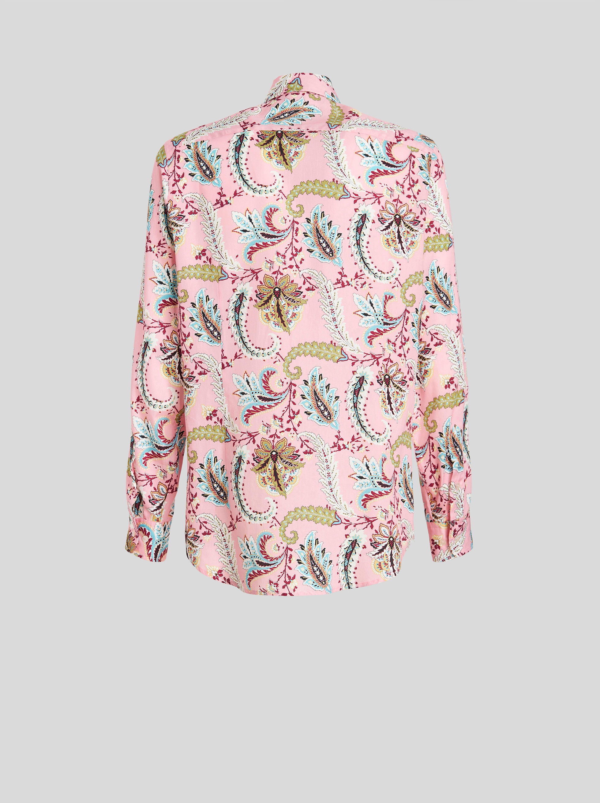 FLORAL PAISLEY COTTON SHIRT - 5