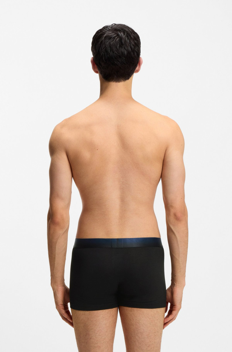 HUGO THREE-PACK OF DEGRADÉ-WAISTBAND TRUNKS outlook