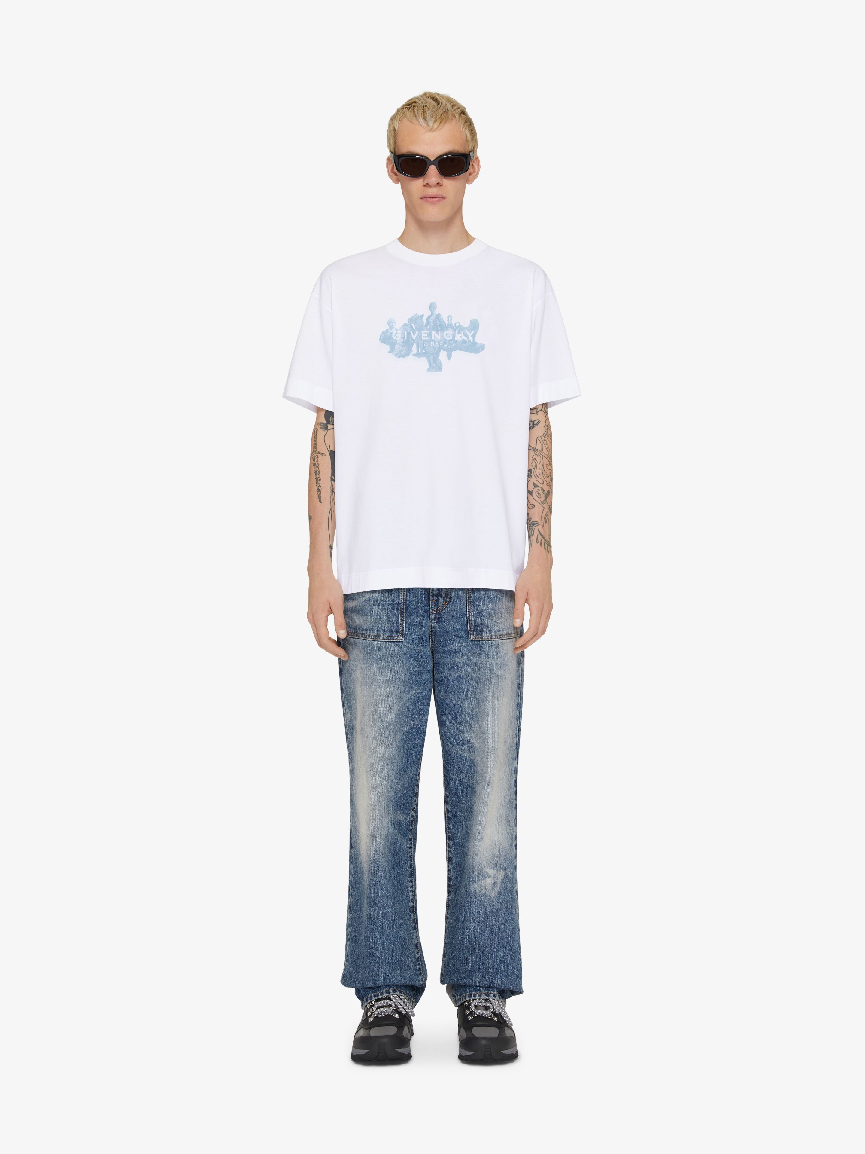 GIVENCHY REVERSE T-SHIRT IN COTTON WITH HUBERT OBJECTS - 2