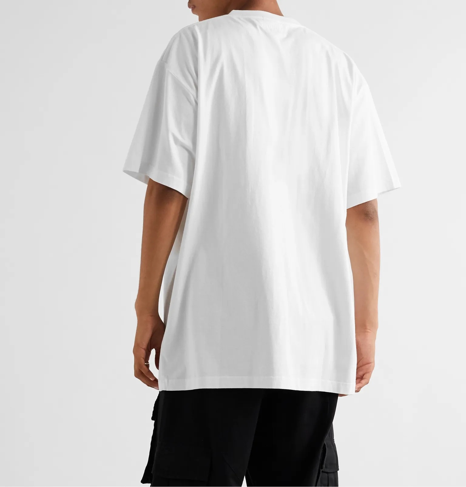 Oversized Printed Cotton-Jersey T-Shirt - 4