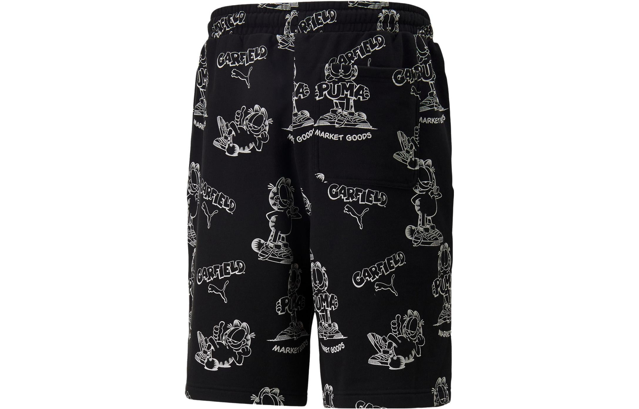 PUMA x Garfield All Over Printed Shorts 'Black' 534437-01 - 2