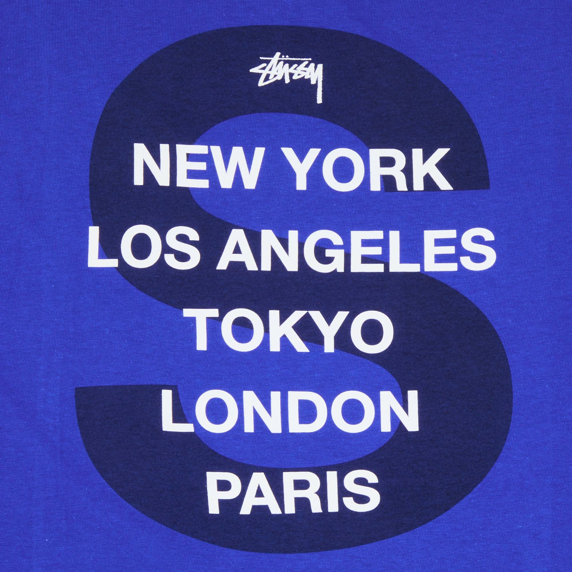 Stussy S Cities Tee 'Royal Blue' - 3