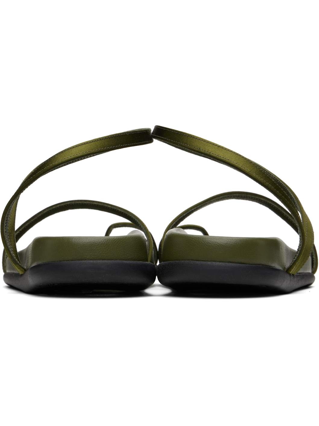Khaki Eleftheria Footbed Sandals - 2