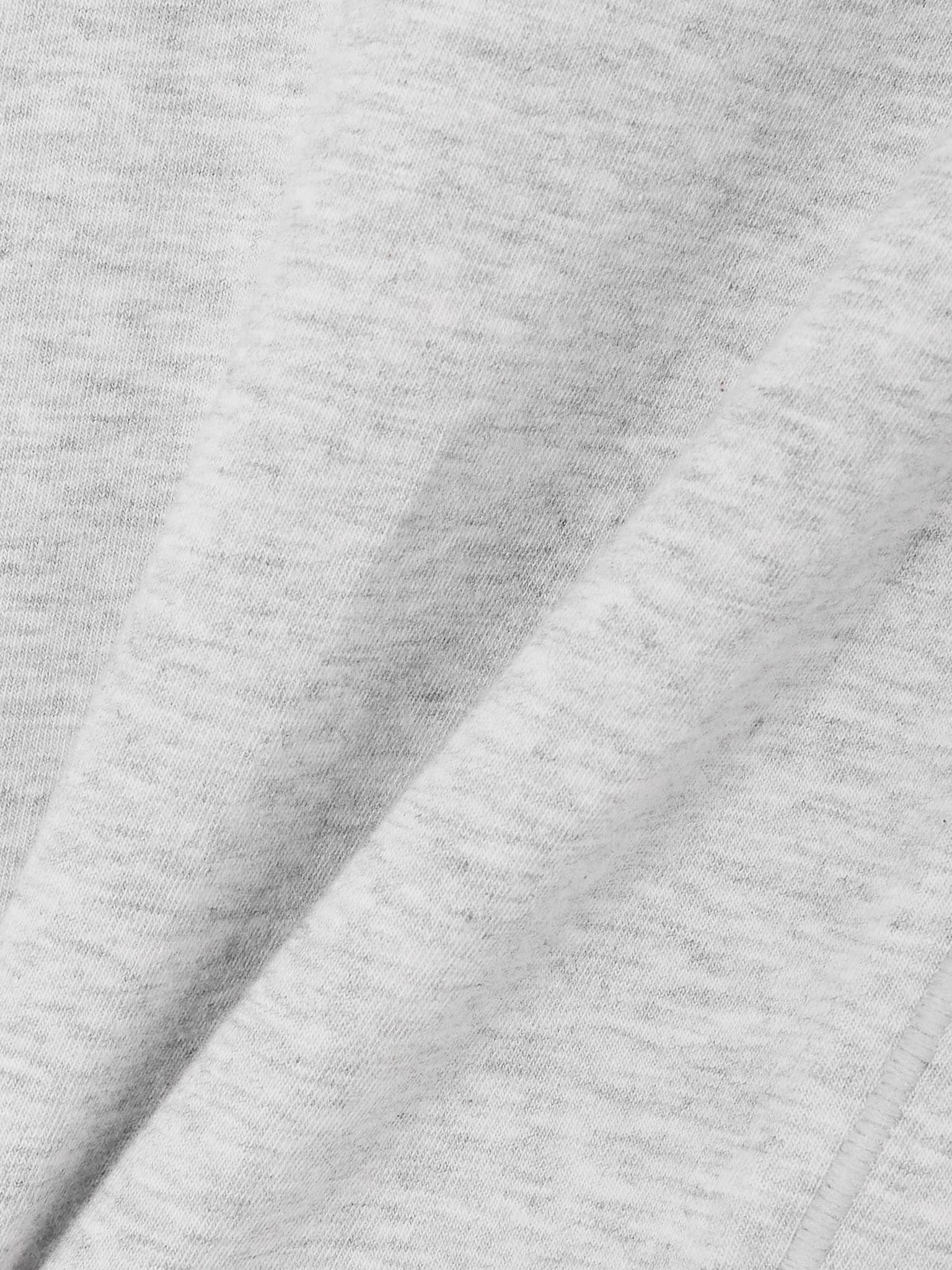Stretch-Cotton Jersey Foldover Pants - Light Heather Grey Light gray - 4