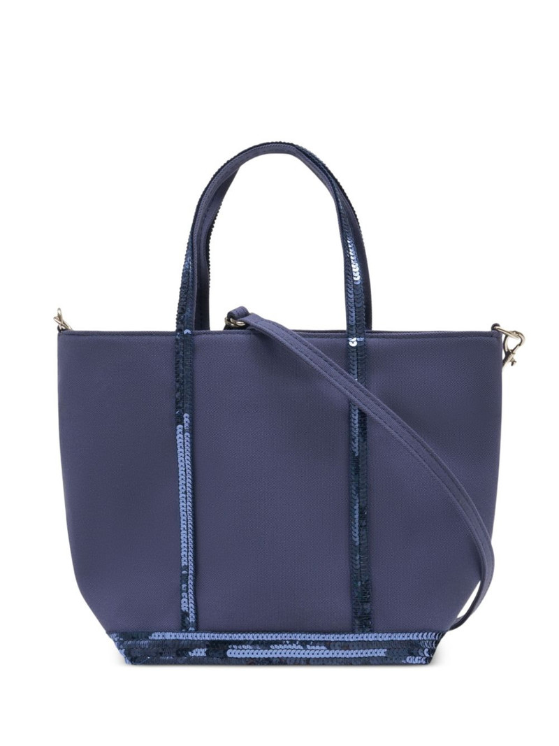 sequin-detail tote bag 1