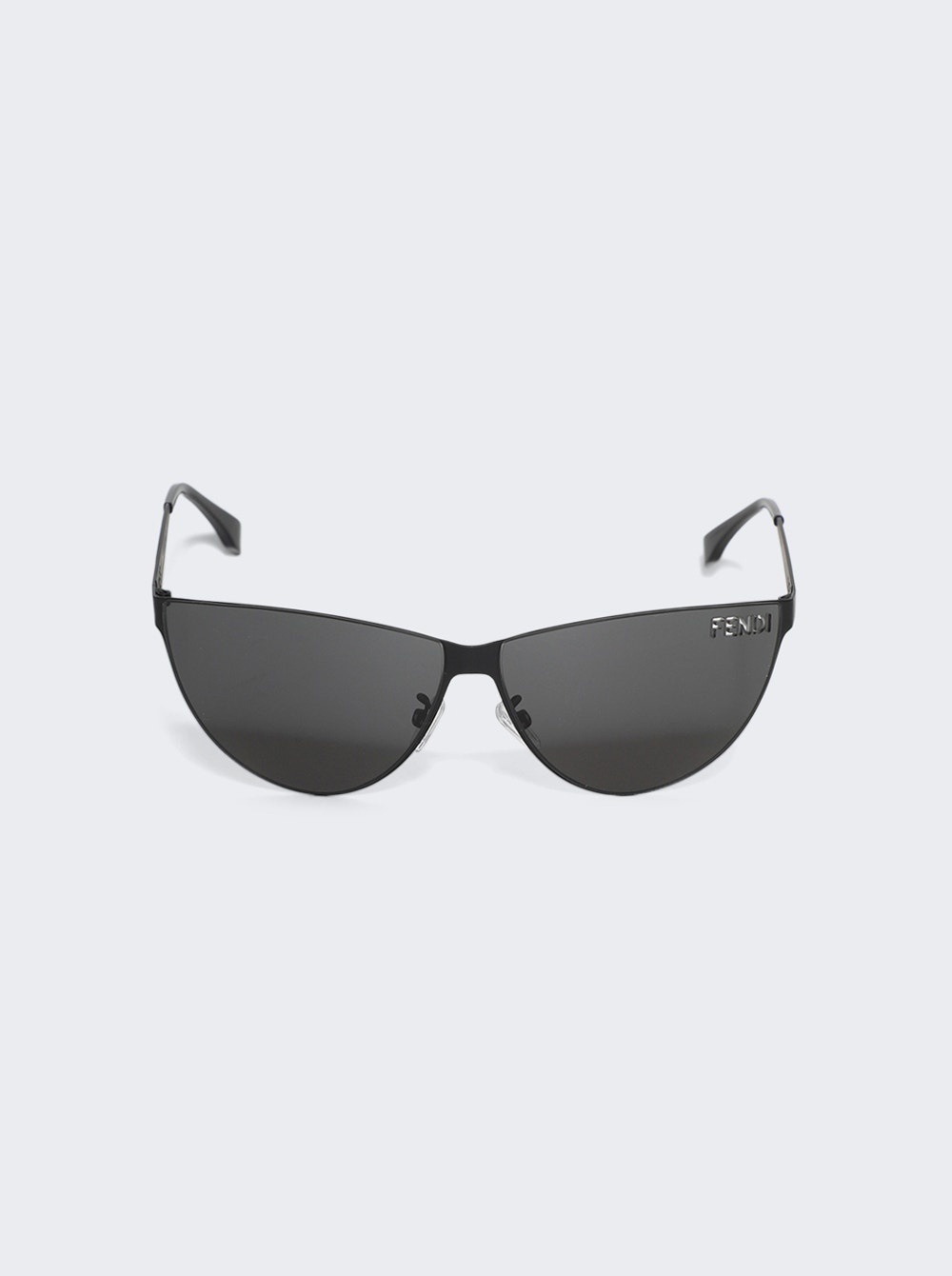 Cut-out Sunglasses Matte Black - 1