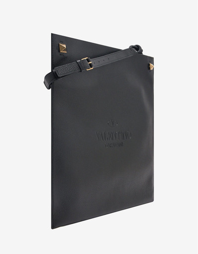 Valentino Black Identity Leather Tote Bag outlook