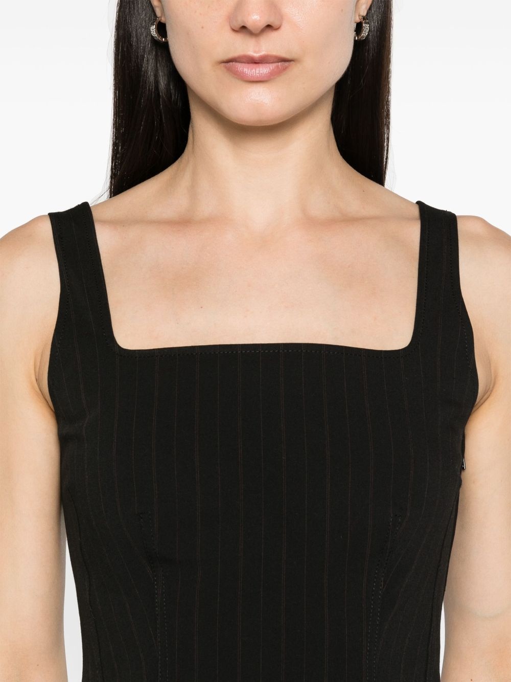 Salot pinstriped crop top - 5