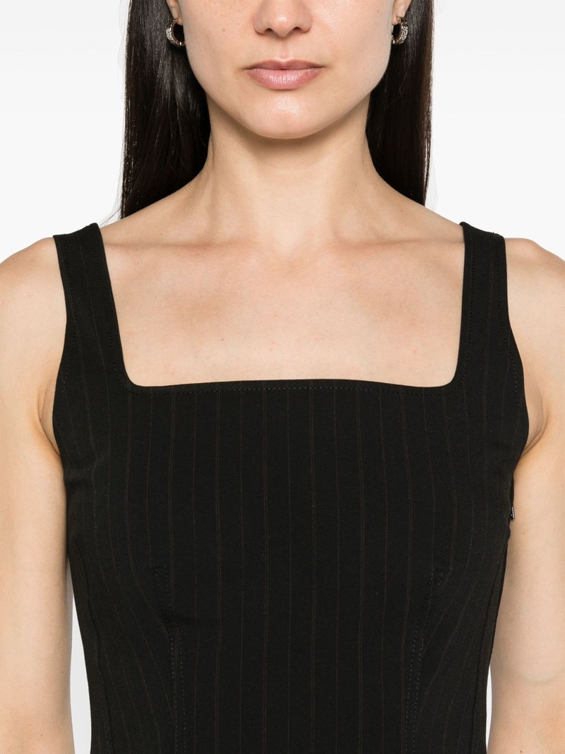 Salot pinstriped crop top 5