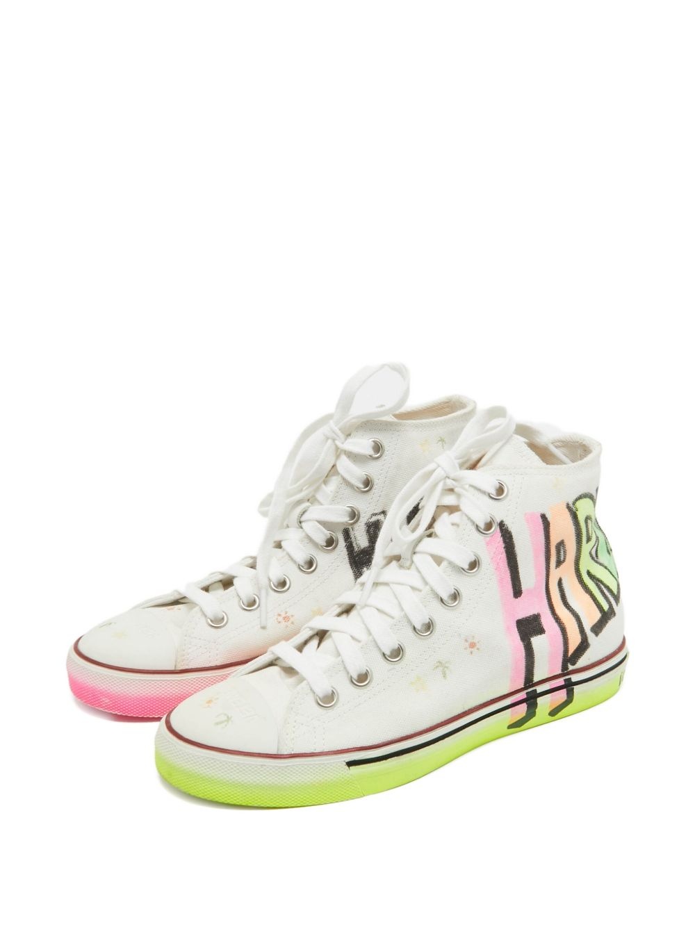 graffiti high-top sneakers - 2