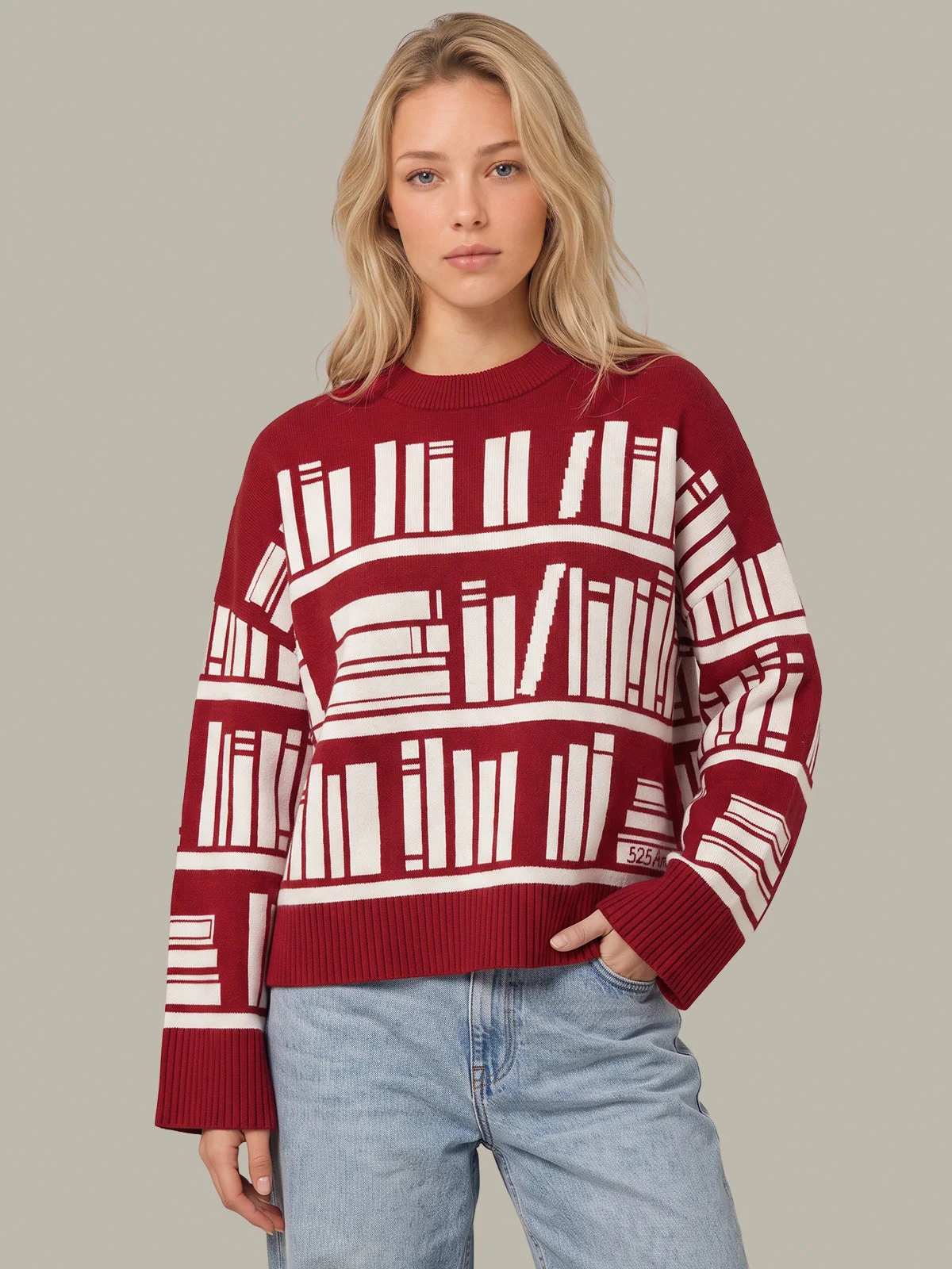 Ciara Bookshelf Sweater - 1