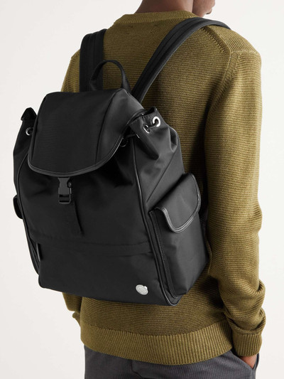 A.P.C. Logo-Detailed Leather-Trimmed Ottoman Backpack outlook