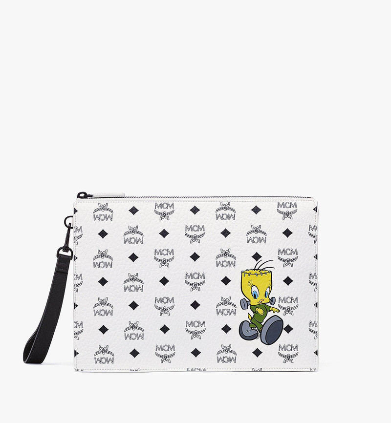 Looney Tunes x MCM  Wristlet Zip Pouch in Visetos 1