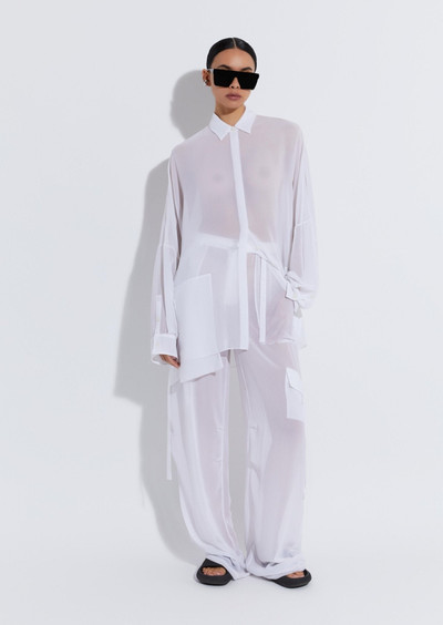 LAPOINTE Georgette Oversized Shirt outlook