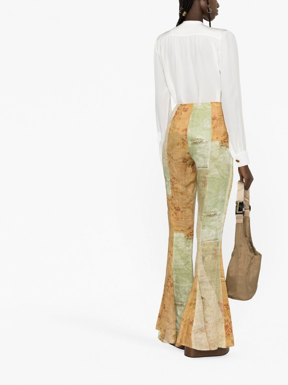 long-sleeved silk shirt - 3