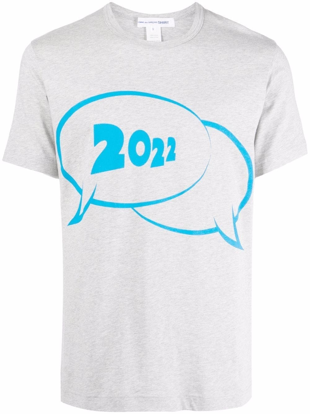 2022-print crew neck T-shirt - 1