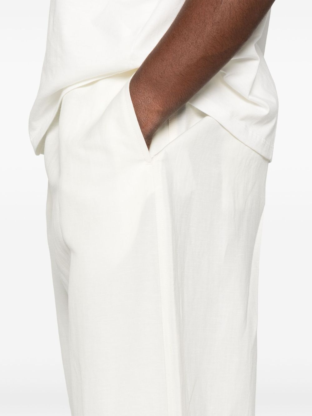 drawstring-waist trousers - 5