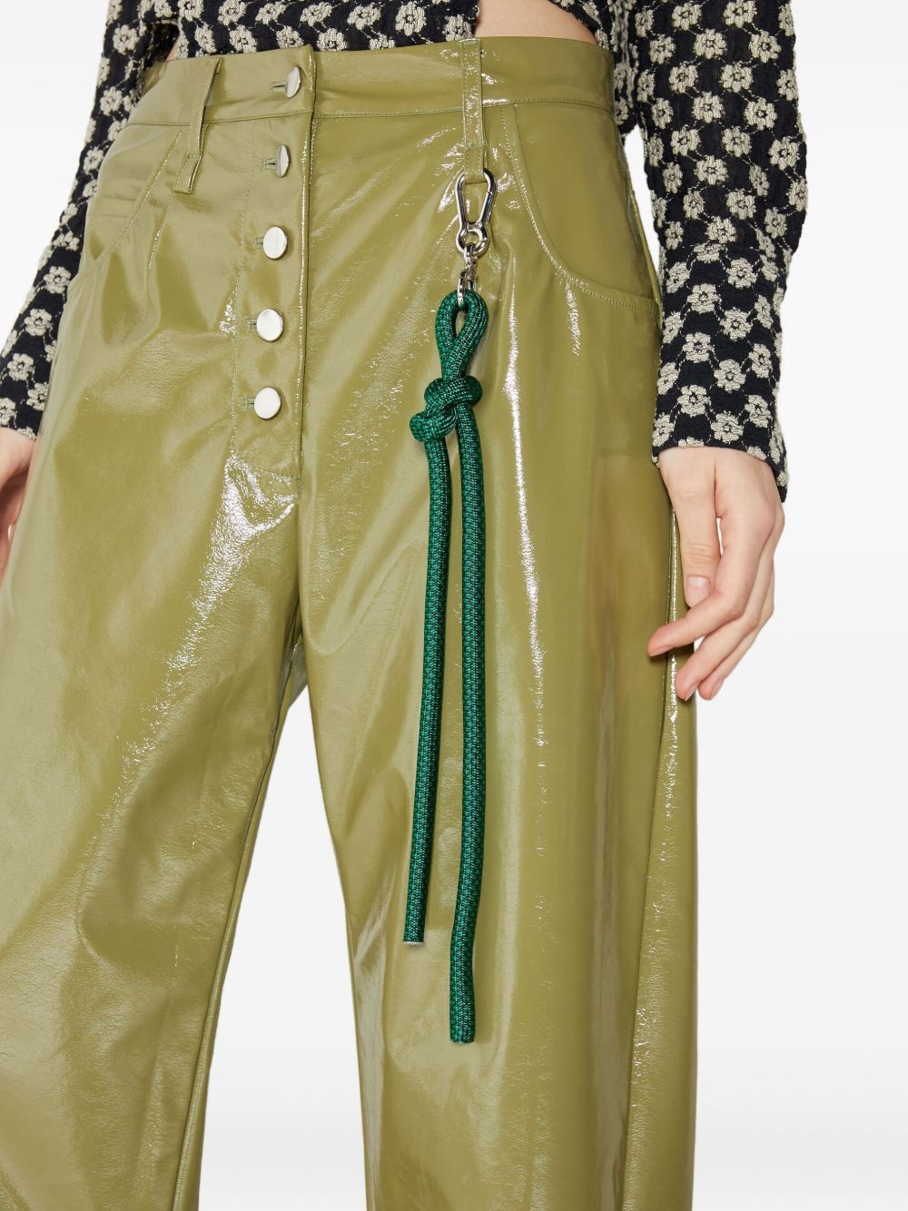 high-shine trousers - 3