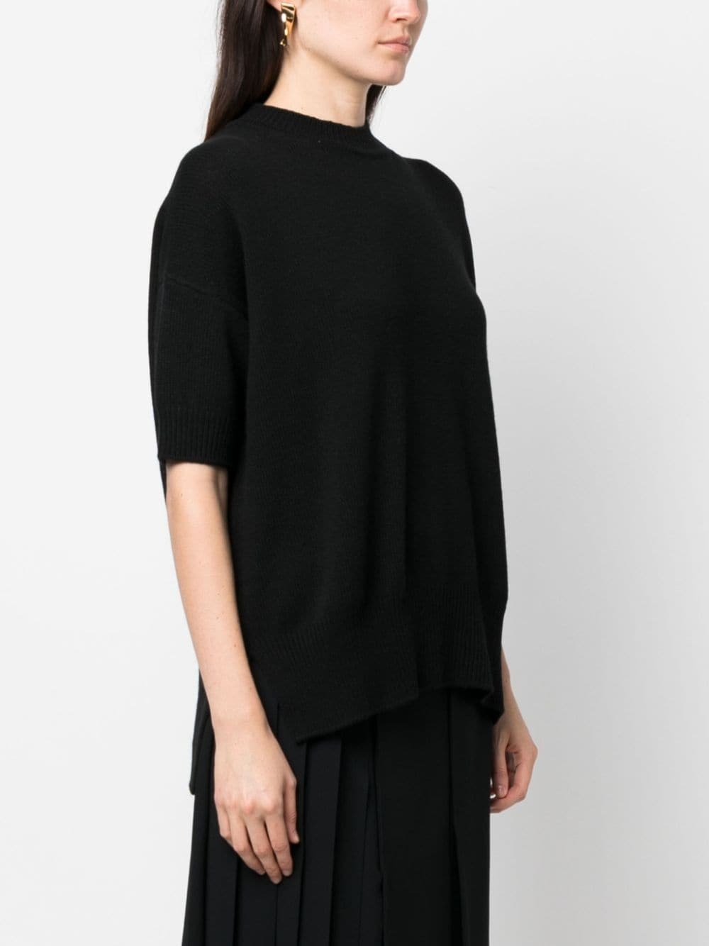 ribbed cashmere knitted top - 3