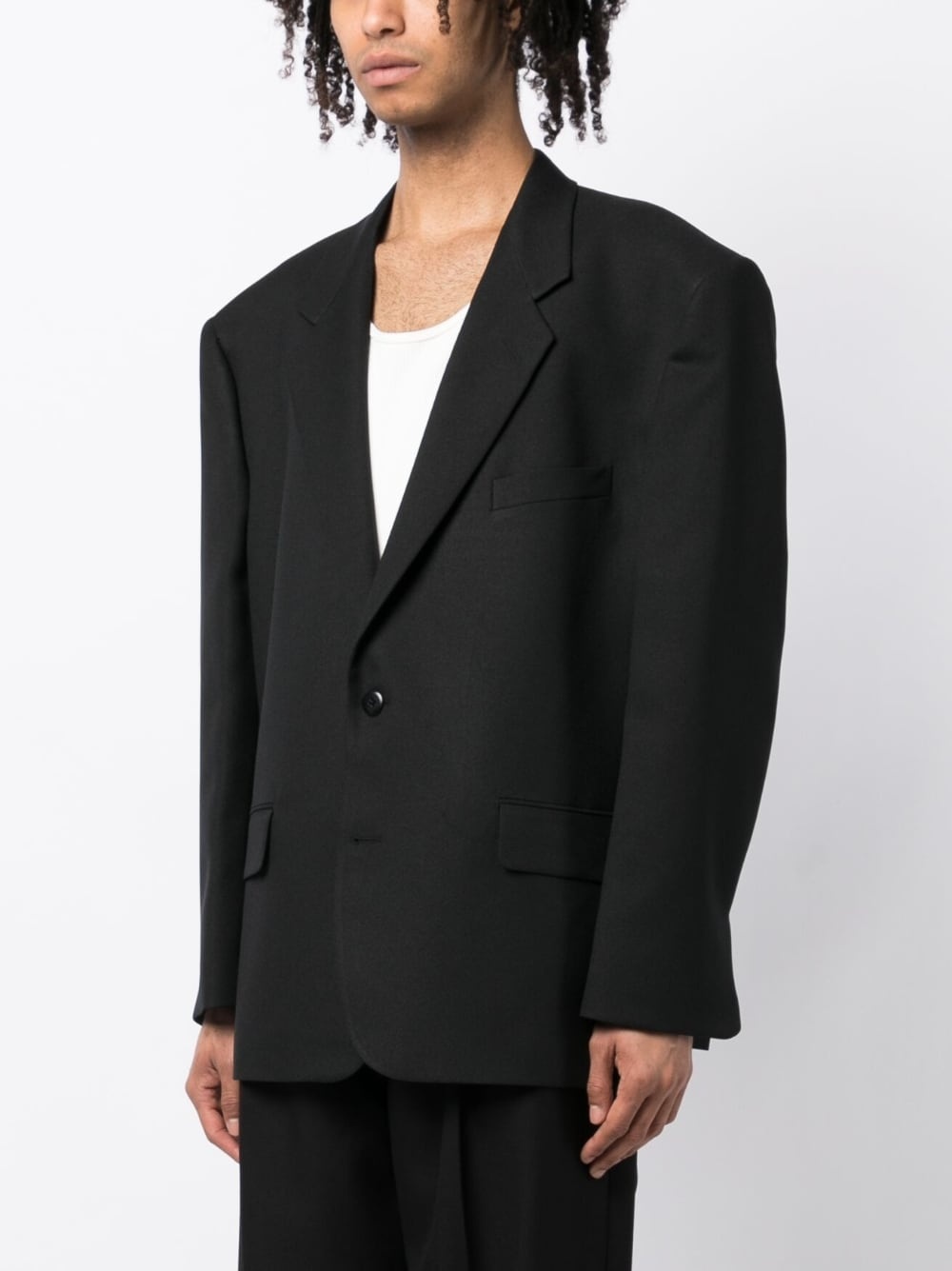 long-sleeved oversized blazer - 3