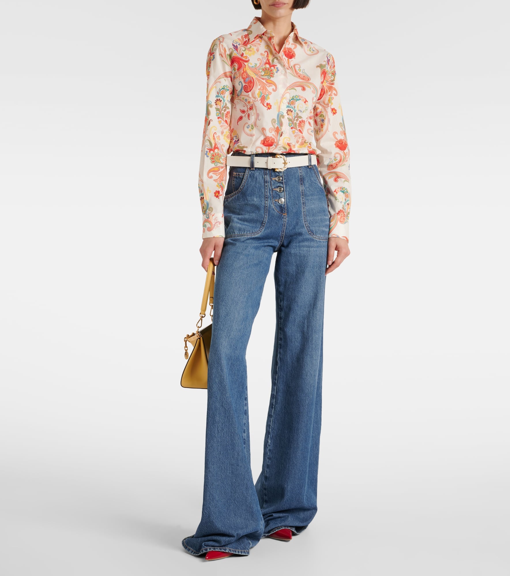 Paisley cotton-blend shirt - 2