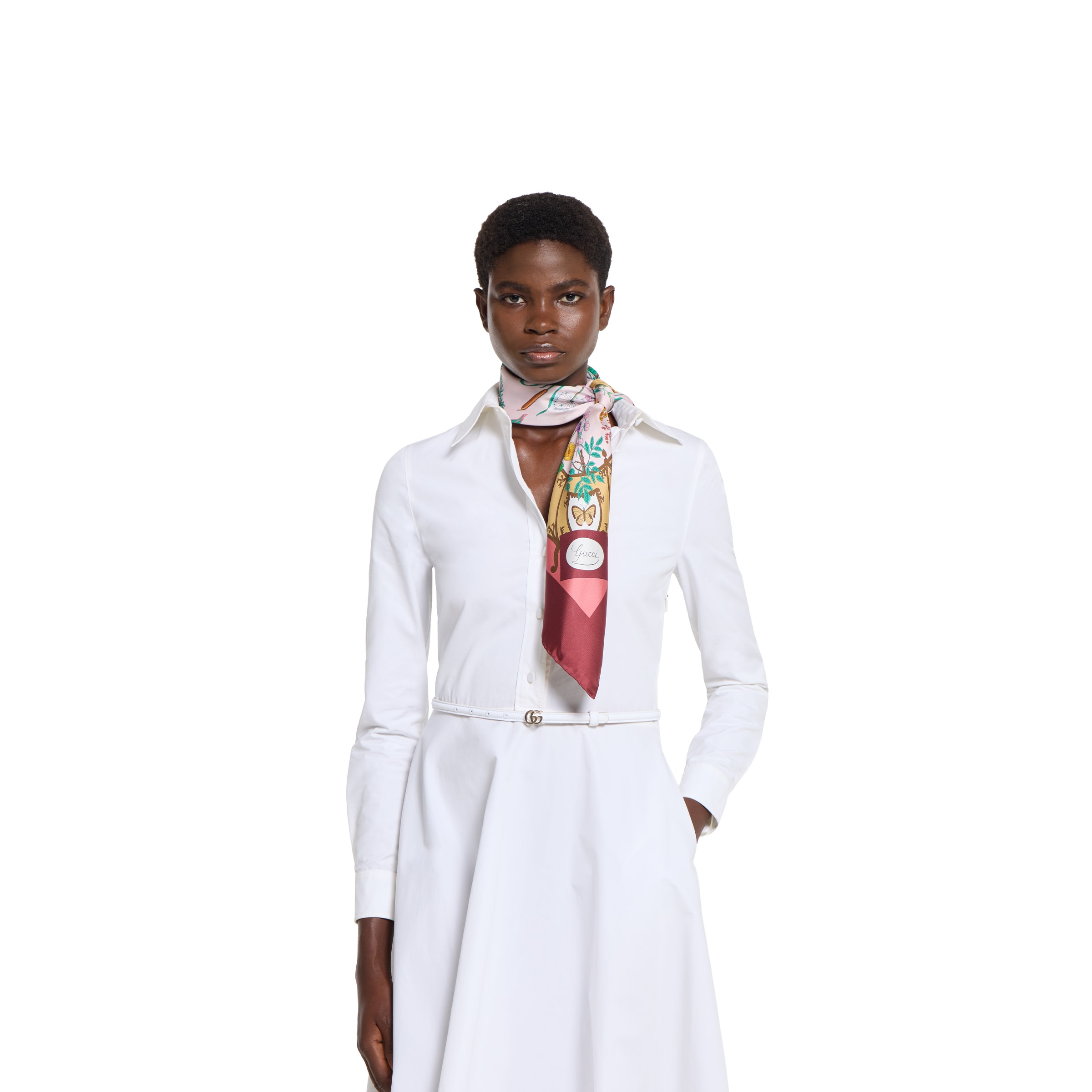 Printed silk twill carré - 3