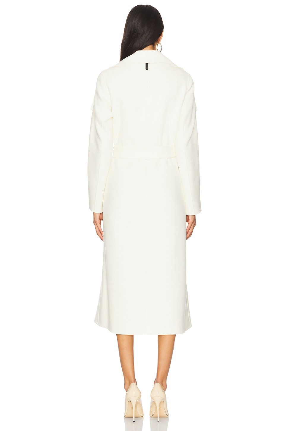 Double Face Long Wool Coat - 4