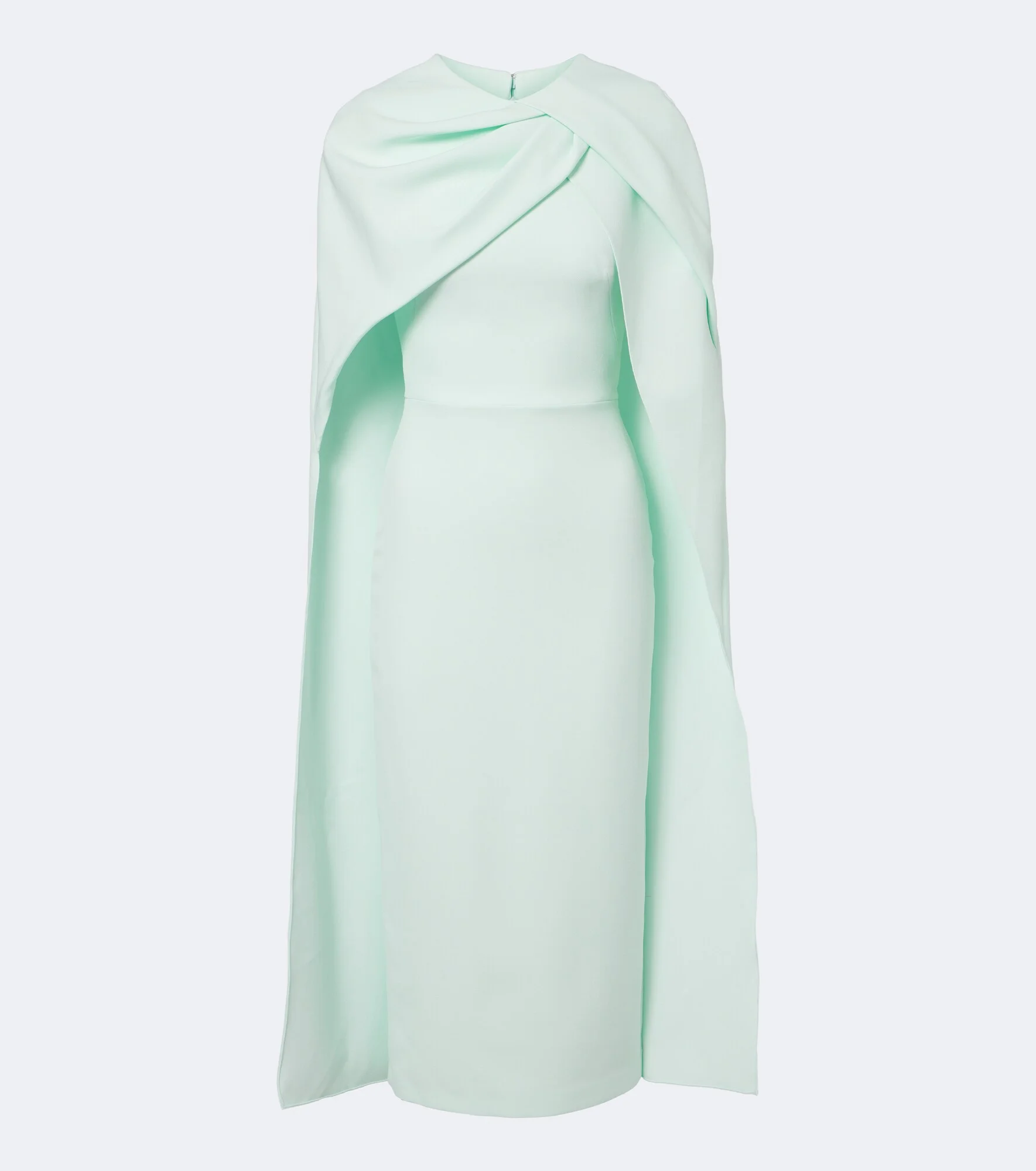 Oria caped crêpe midi dress - 1