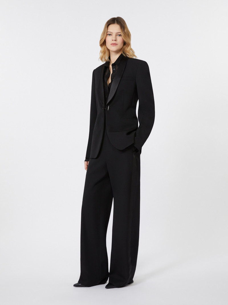 Max Mara SATIRA Gabardine wool trousers outlook