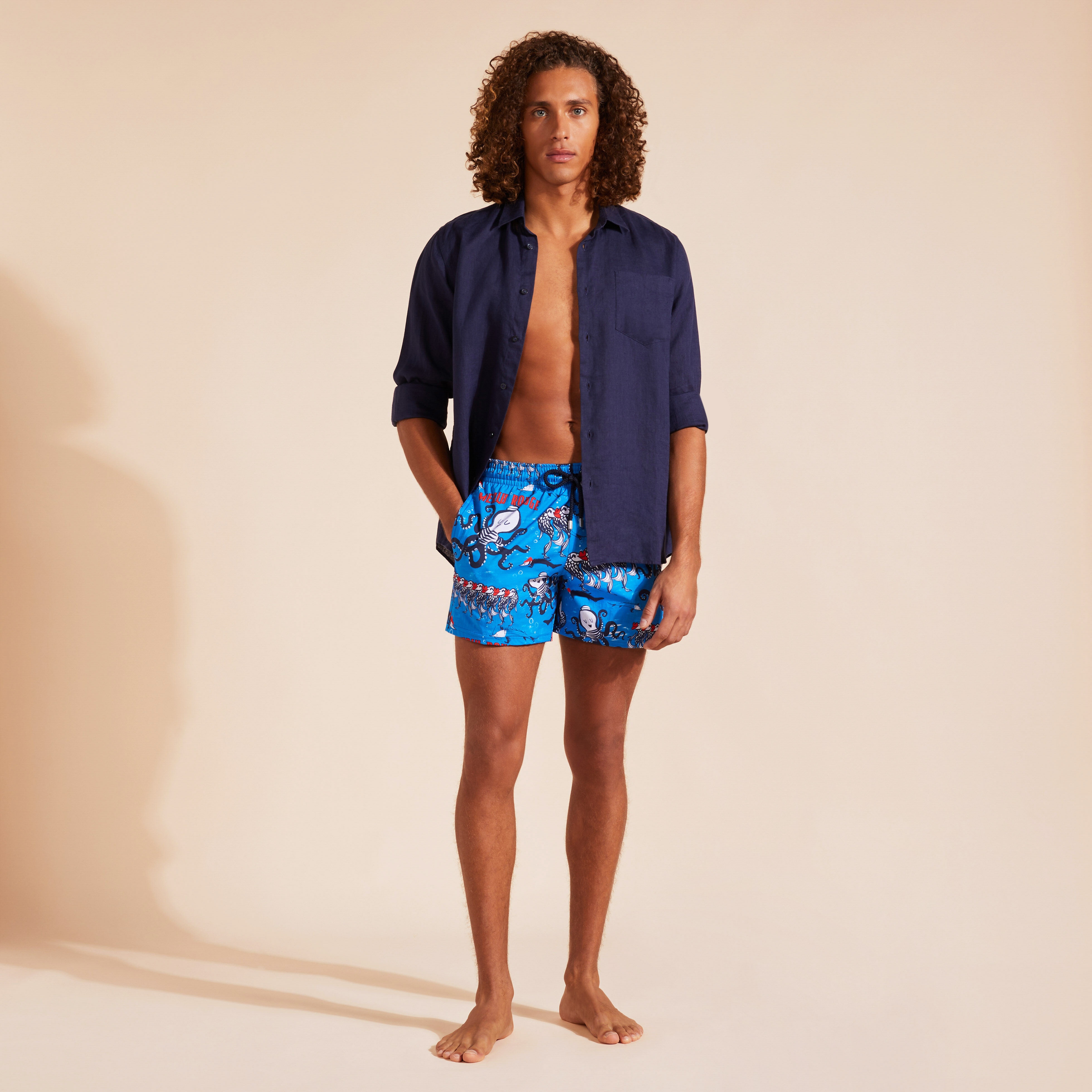 Men Stretch Swim Trunks Au Merlu Rouge - 5