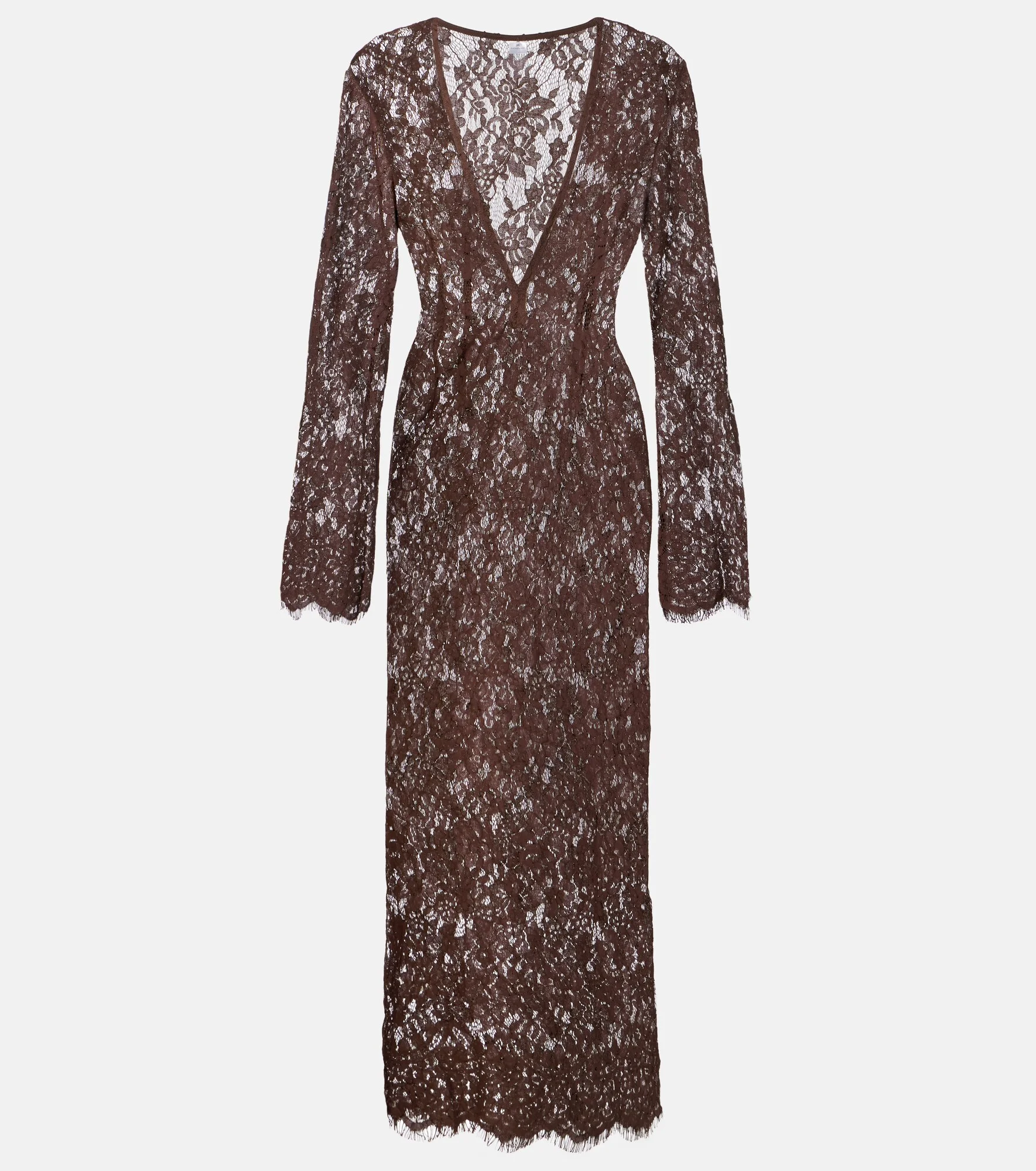 Millie cotton and silk lace maxi dress - 1