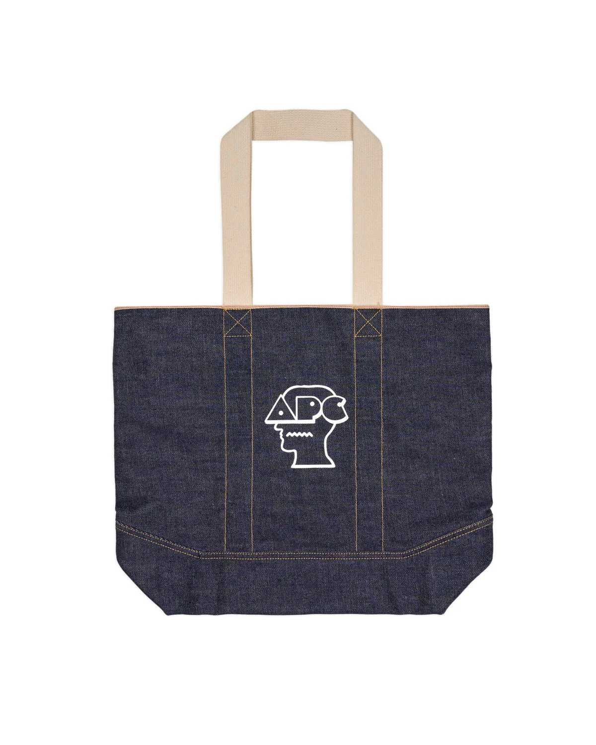 Brain Dead x A.P.C. Printed Selvedge Denim Tote Bag - Indigo - 1