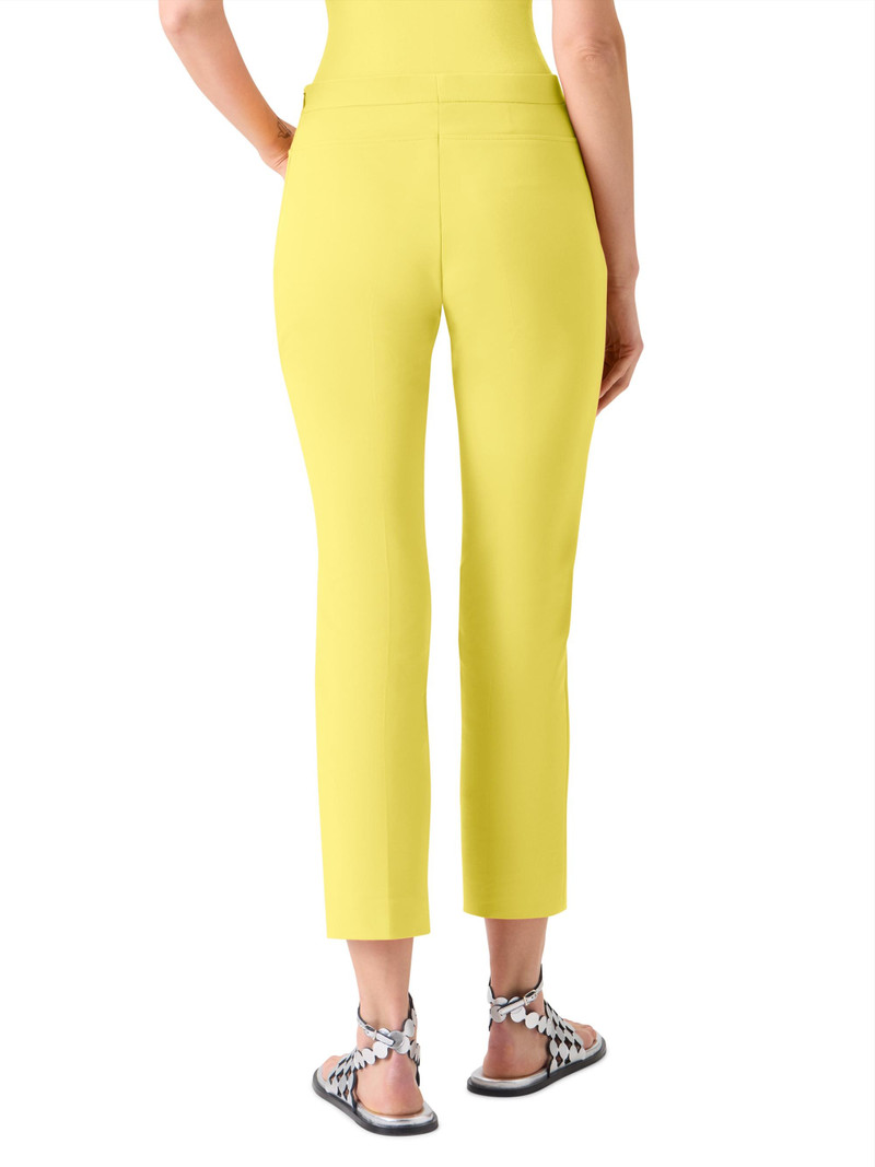 Women's Franca Stretch-Cotton Ankle-Length Straight Pants - Lemon Zing 4