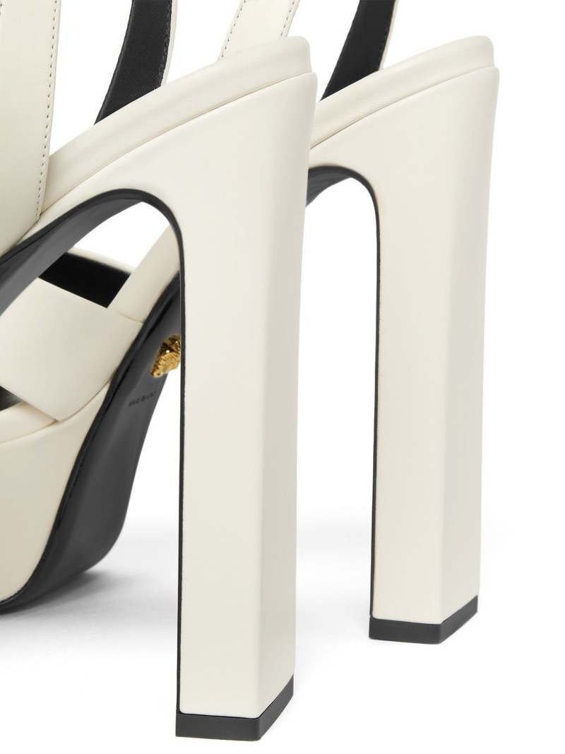 VERSACE 140mm Medusa leather sandals outlook