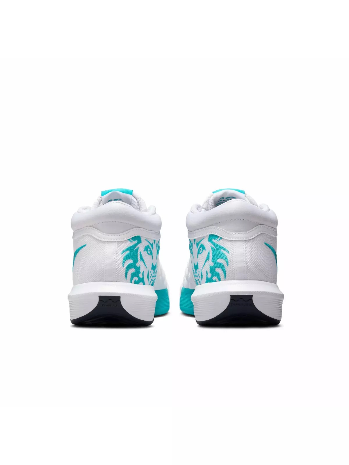 LeBron Witness VIII "White/Dusty Cactus/Obsidian" Men's Basketball Shoe - 5