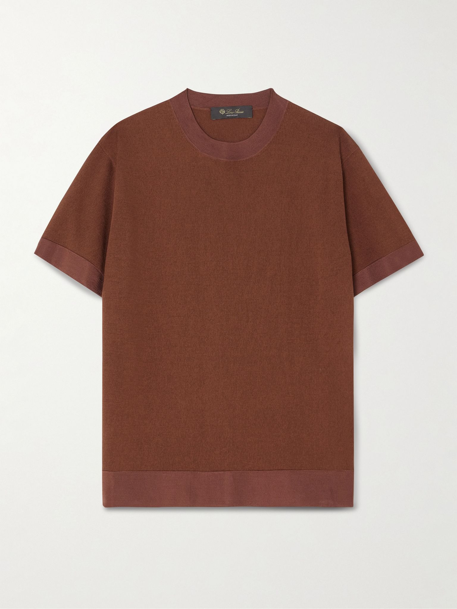 Silk T-shirt Merlot - 1